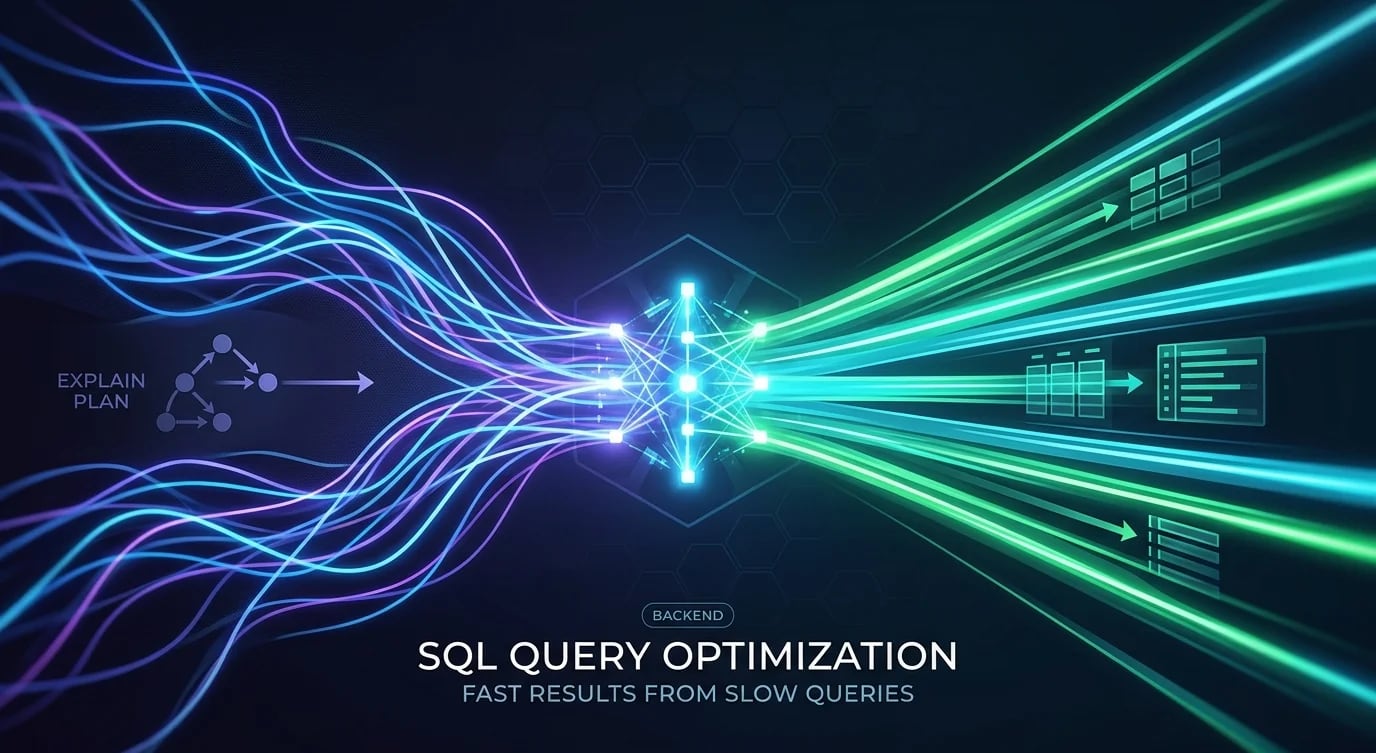 SQL-EXPLAIN-Ausgabe, die den Ausführungsplan einer Abfrage mit sequenziellen Scans und Indexscans zeigt