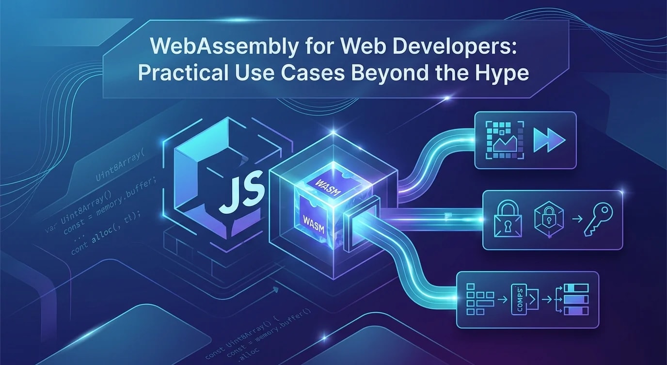 Vergleichsdiagramm, das die Ausführungspfade von JavaScript und WebAssembly in der Rendering-Pipeline eines Browsers zeigt