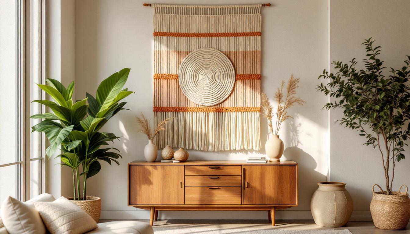 Woven Wall Hangings and Textiles: Warmth and Texture