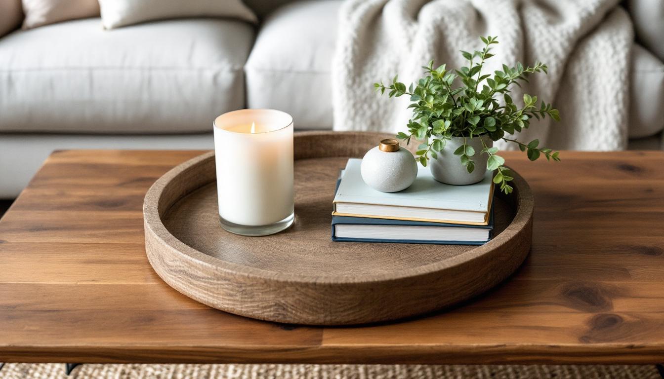Coffee Table Styling: The Tray Method