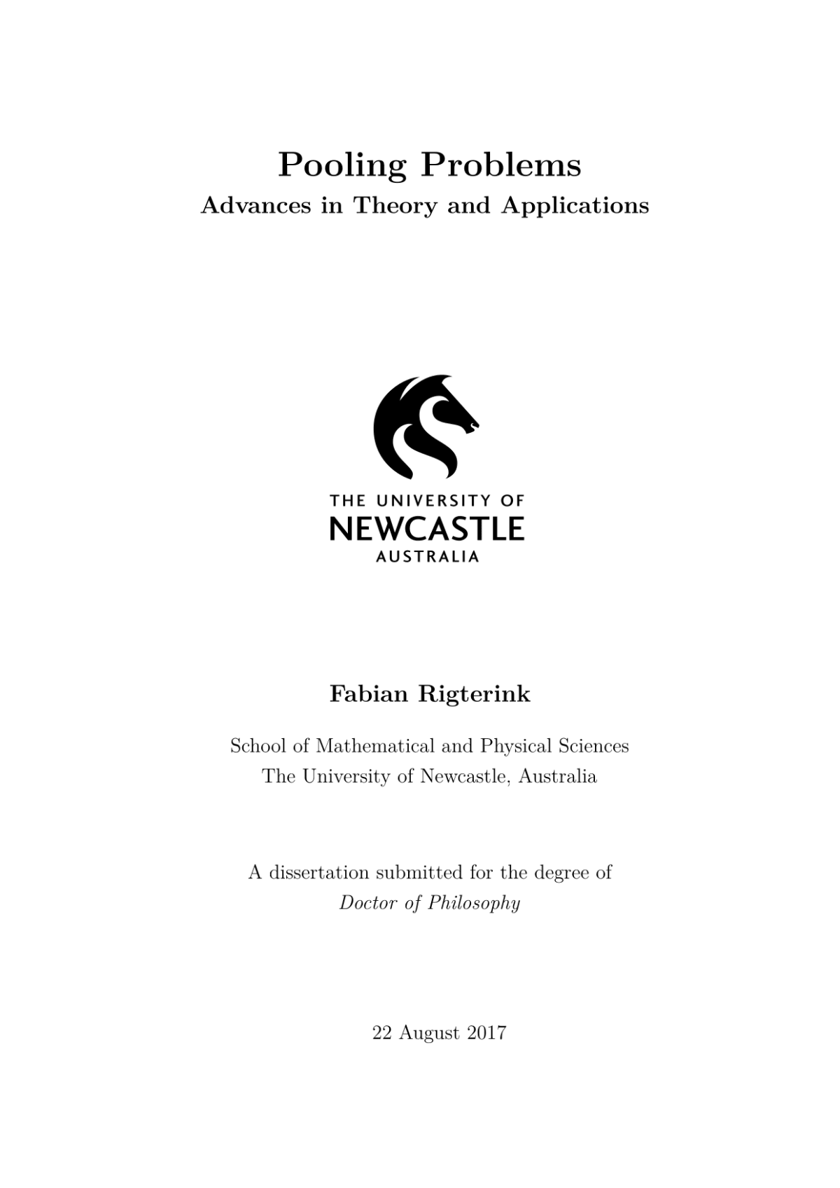 Ph.D. thesis, The University of Newcastle, Australia