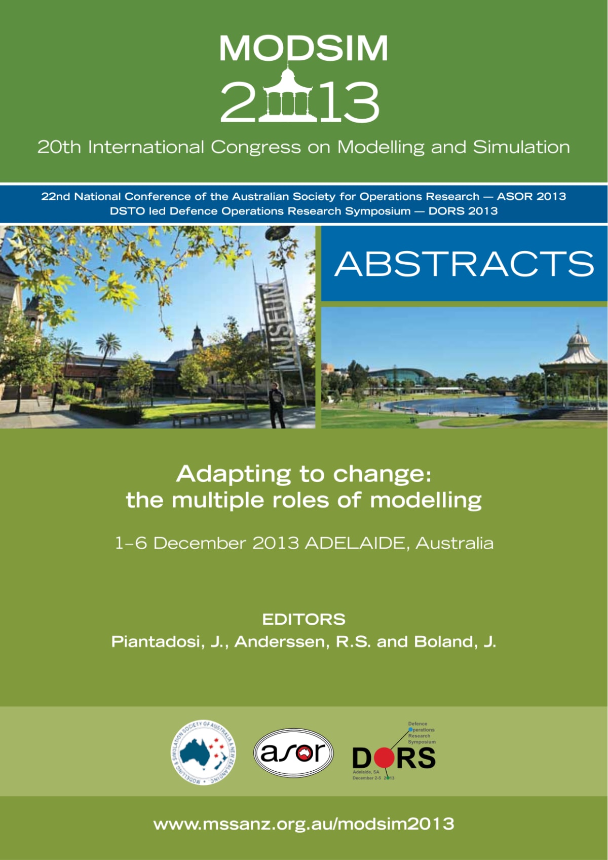 MODSIM2013, 20th International Congress on Modelling and Simulation