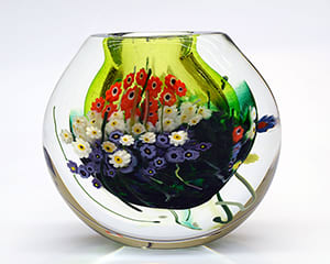 Lime Cased Vase