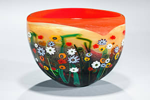Red Yellow Garden Series Bowl
