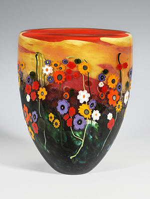 Red Yellow Garden Series Vase