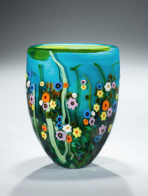 Turquoise Lime Garden Series Vase
