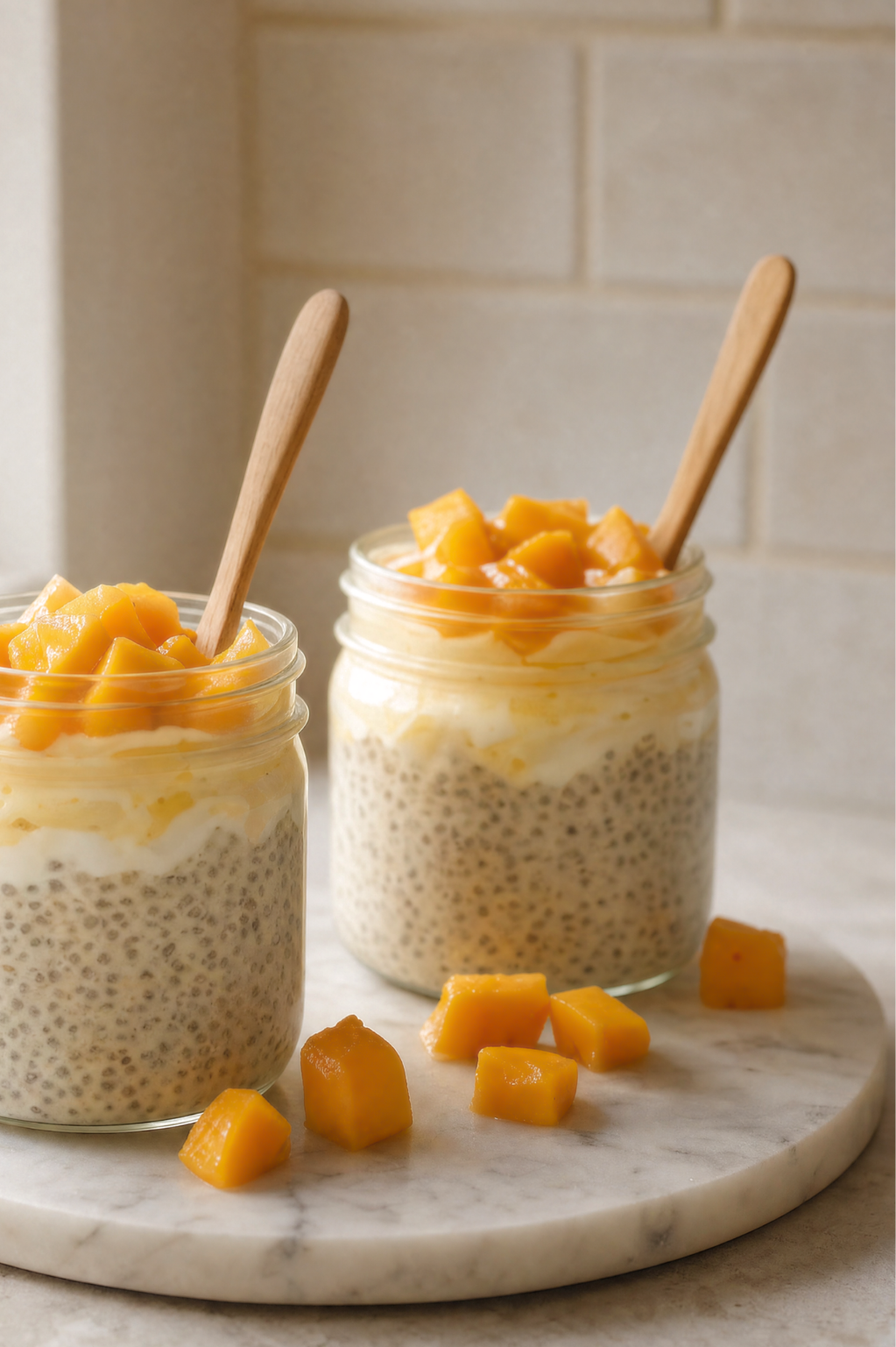 Chia Pudding Mango Sticky Rice