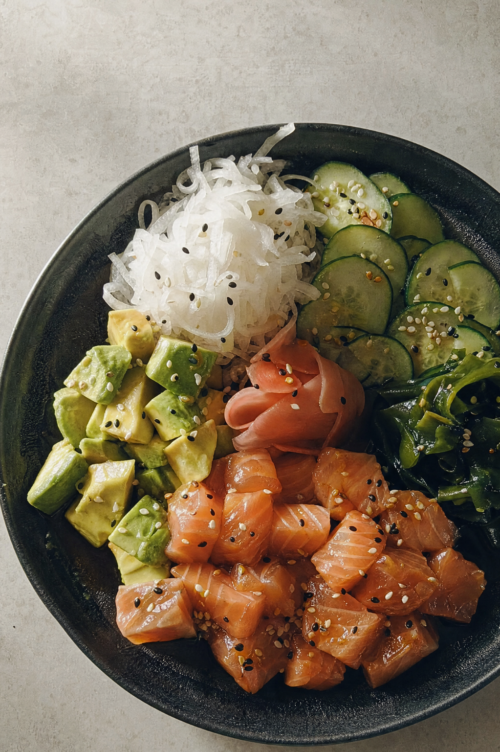 Keto Sashimi Wellness Plate