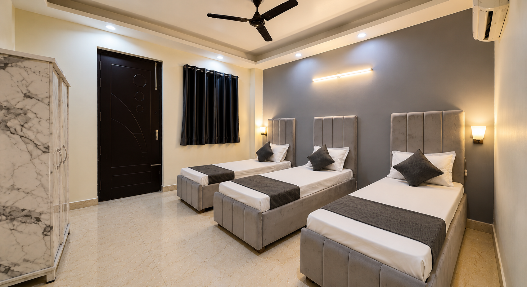 Students checking amenities before choosing a PG accommodation in Delhi