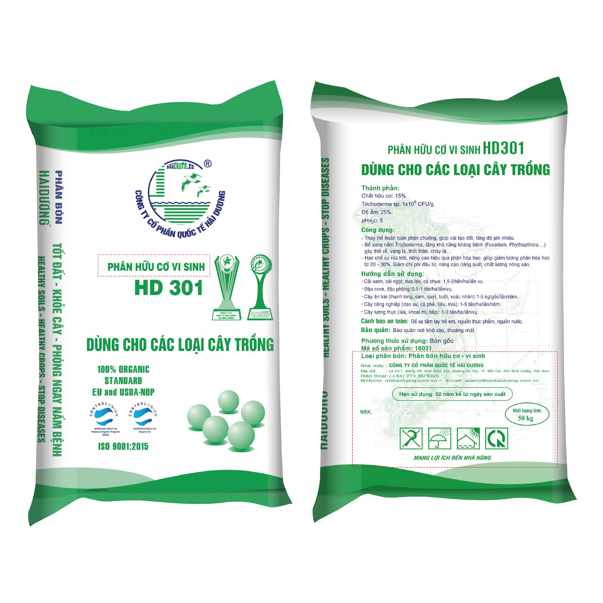 Hữu Cơ Vi Sinh HD 301