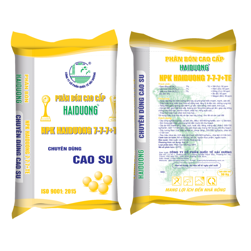 NPK HaiDuong 7-7-7+TE (CAO SU)