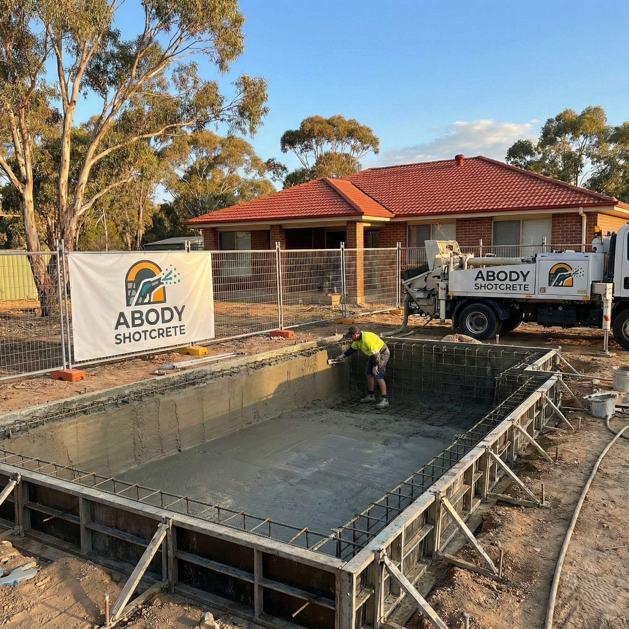 shotcrete NSW, pool shotcrete NSW, structural shotcrete contractor, concrete shell shotcrete.