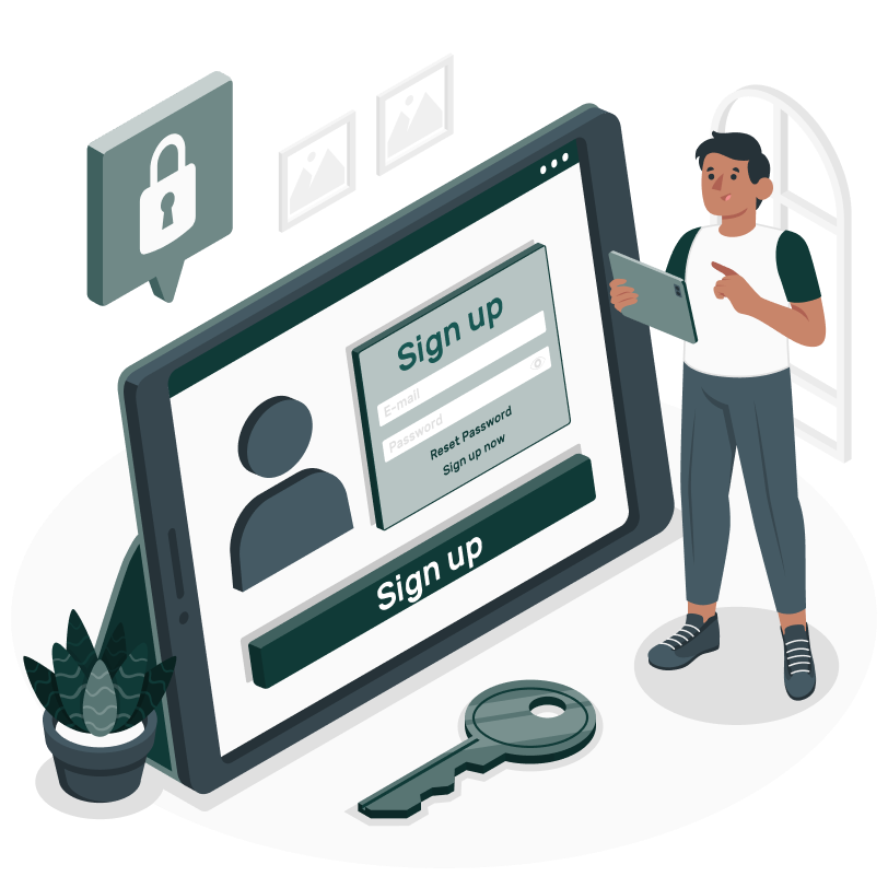 sign up illustration