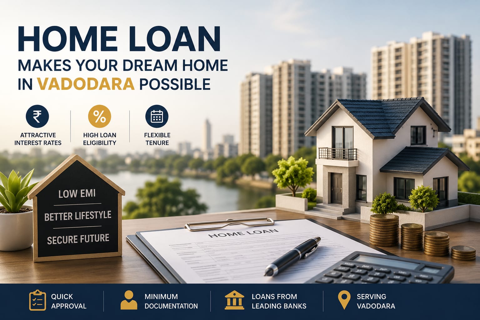 Home loan eligibility for flat buyers in Vadodara 2026