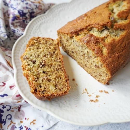 Budín de banana: Sin azúcar agregada, húmedo y con avena. Ideal para la merienda.