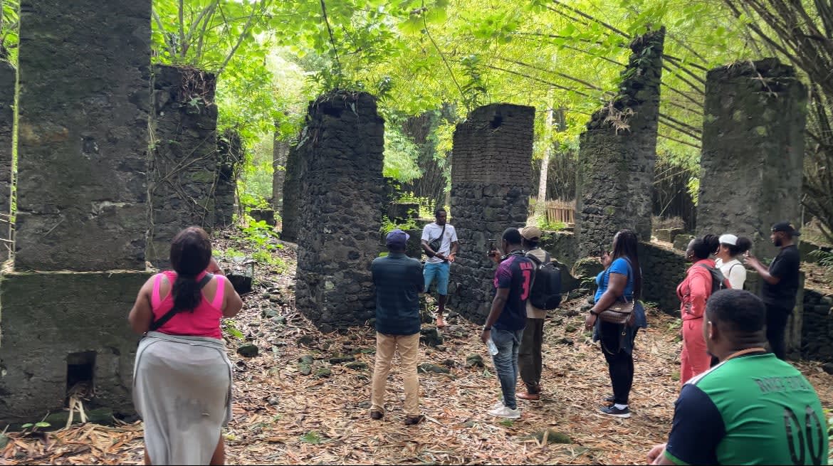 historic slave trade market site in Bimbia 
