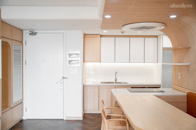 Căn hộ 92m² hiện đại ở Hà Nội với thiết kế tường bo tròn đặc biệt thu hút, gia chủ tiết lộ chi phí hết 1,5 tỷ - Ảnh 2. Căn hộ 92m² hiện đại ở Hà Nội với thiết kế tường bo tròn đặc biệt thu hút, gia chủ tiết lộ chi phí hết 1,5 tỷ - Ảnh 2.