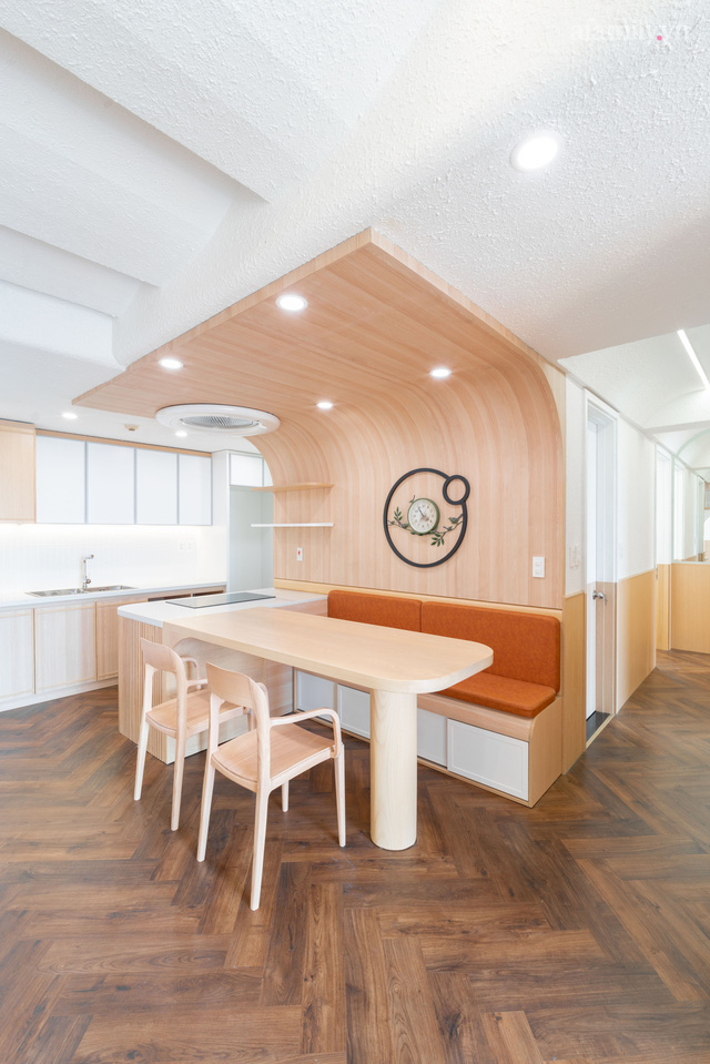 Căn hộ 92m² hiện đại ở Hà Nội với thiết kế tường bo tròn đặc biệt thu hút, gia chủ tiết lộ chi phí hết 1,5 tỷ - Ảnh 5. Căn hộ 92m² hiện đại ở Hà Nội với thiết kế tường bo tròn đặc biệt thu hút, gia chủ tiết lộ chi phí hết 1,5 tỷ - Ảnh 5.