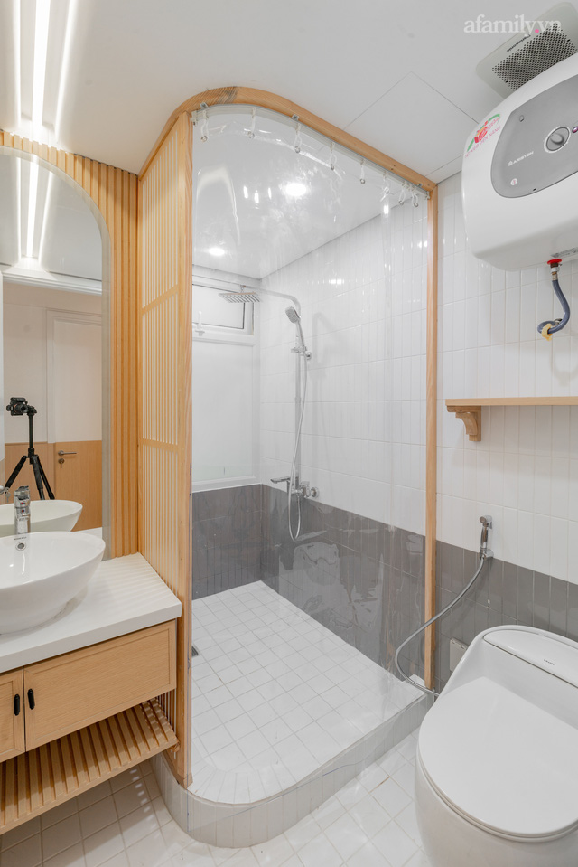 Căn hộ 92m² hiện đại ở Hà Nội với thiết kế tường bo tròn đặc biệt thu hút, gia chủ tiết lộ chi phí hết 1,5 tỷ - Ảnh 15. Căn hộ 92m² hiện đại ở Hà Nội với thiết kế tường bo tròn đặc biệt thu hút, gia chủ tiết lộ chi phí hết 1,5 tỷ - Ảnh 15.