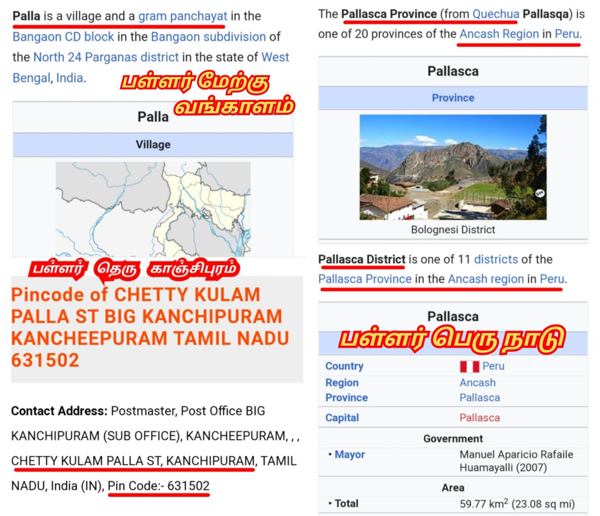 Pallar Mallar Place World | பள்ளர் மள்ளர் என்கிற பெயரில் உலகம் முழுவதும் உள்ள ஊர்கள்