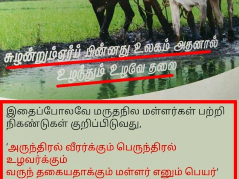 Velalar Pallar Mallar | வேளாளர் உழவர் மள்ளர் பள்ளர் மருத நிலம்