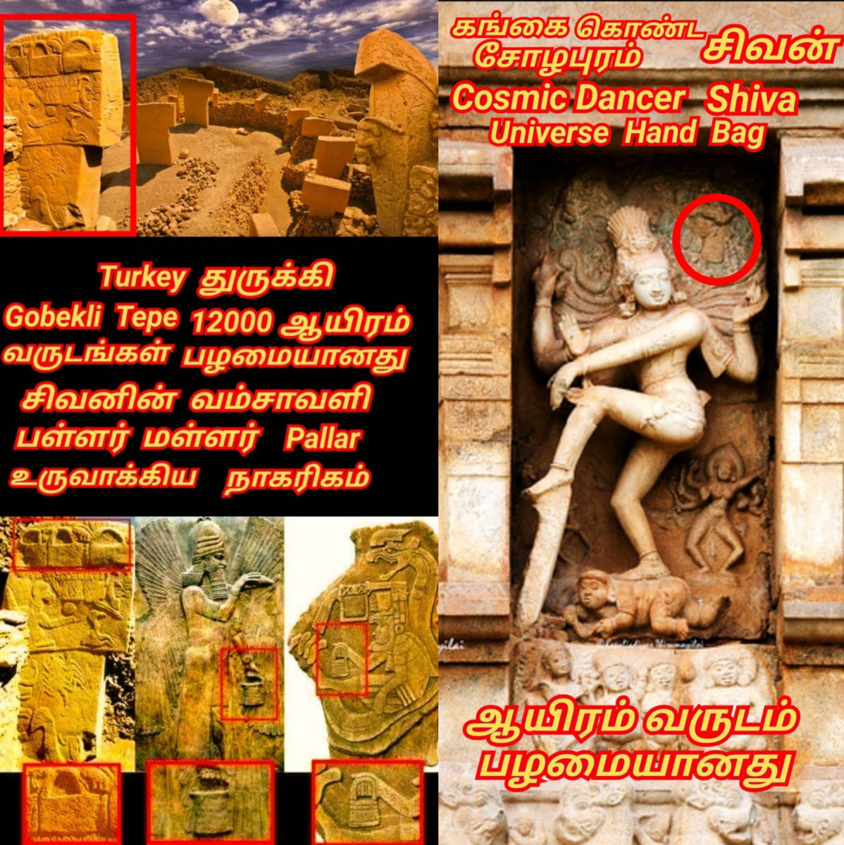 Universe Hand Bag God Shivan Isan Esan Natarajan | பிரபஞ்சம் அண்டம் இயக்கம் கைப்பெட்டி சிவன் ஈசன் நடராஜர்