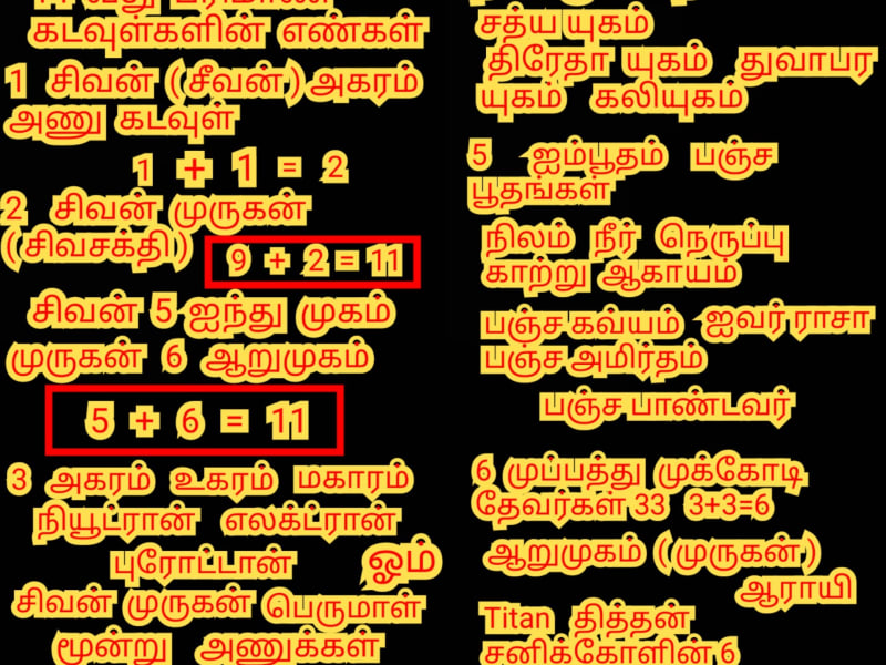 Universe God's Number Pallar Mallar | அண்டம் பிரபஞ்சம் படைத்த கடவுள்கள் எண் பள்ளர் மள்ளர்