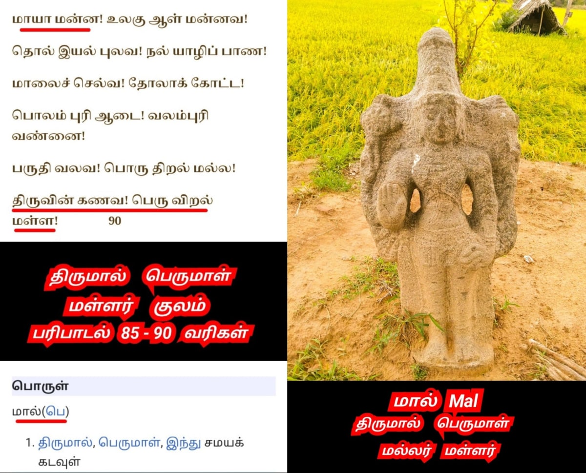Thirumal Perumal God Pallar Mallar | திருமால் பெருமாள் கடவுள் பள்ளர் மள்ளர்