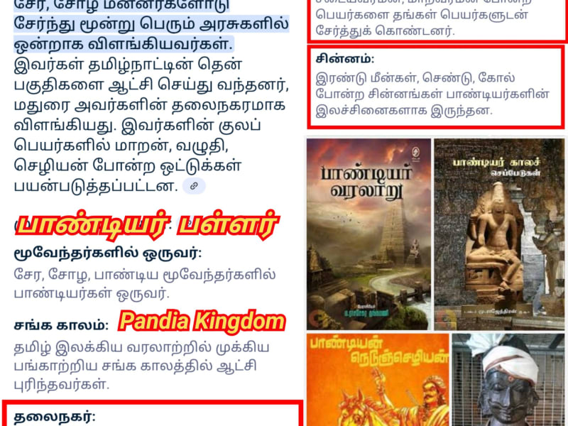 Part  1  Pandiyar Pandian Kingdom Pallar Mallar World | பாண்டியர் பாண்டியன் பள்ளர் மள்ளர் வரலாறு