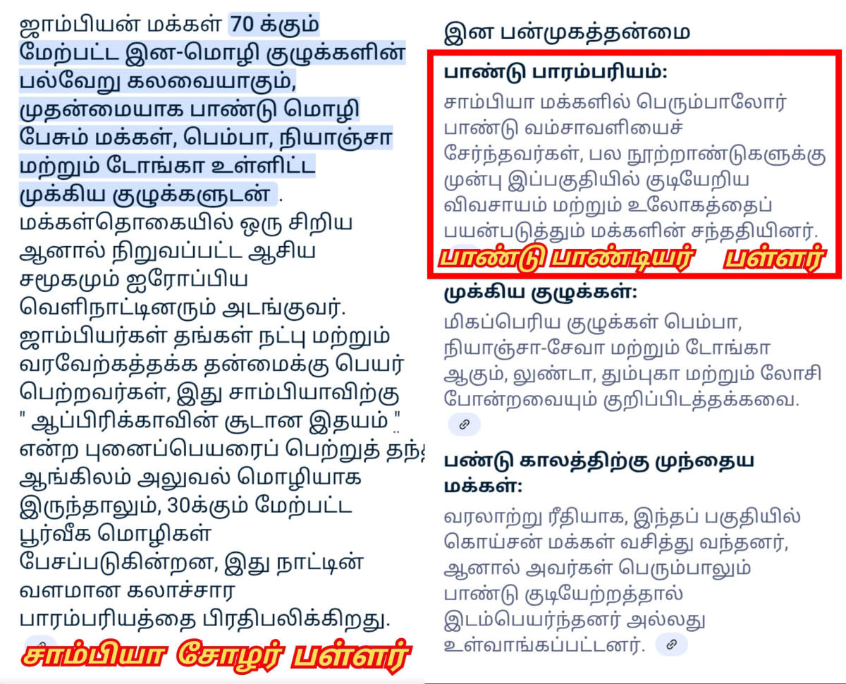 Part 6 Zambia Africa Chola Cholar Pallar Mallar World | பாகம் 6 ஆப்பிரிக்க சாம்பியா ஜாம்பியா சோழர் சோழன் பள்ளர் மள்ளர்