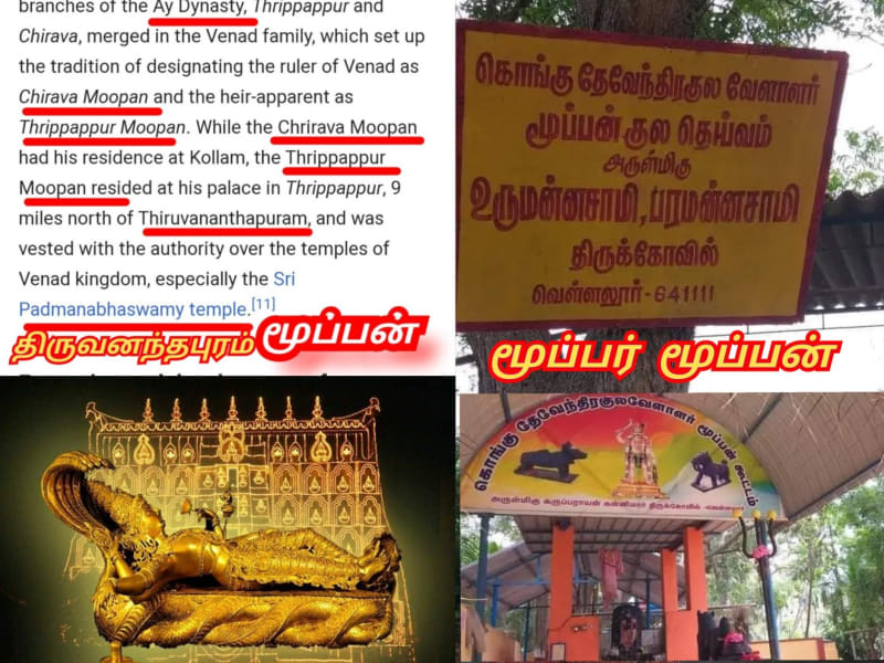 Kerala Pallar Mallar Moopan Ay Warrier Mannadi | கேரளா பள்ளர் மள்ளர் ஆயி மூப்பர் மூப்பன் வாரியர் மண்ணாடி