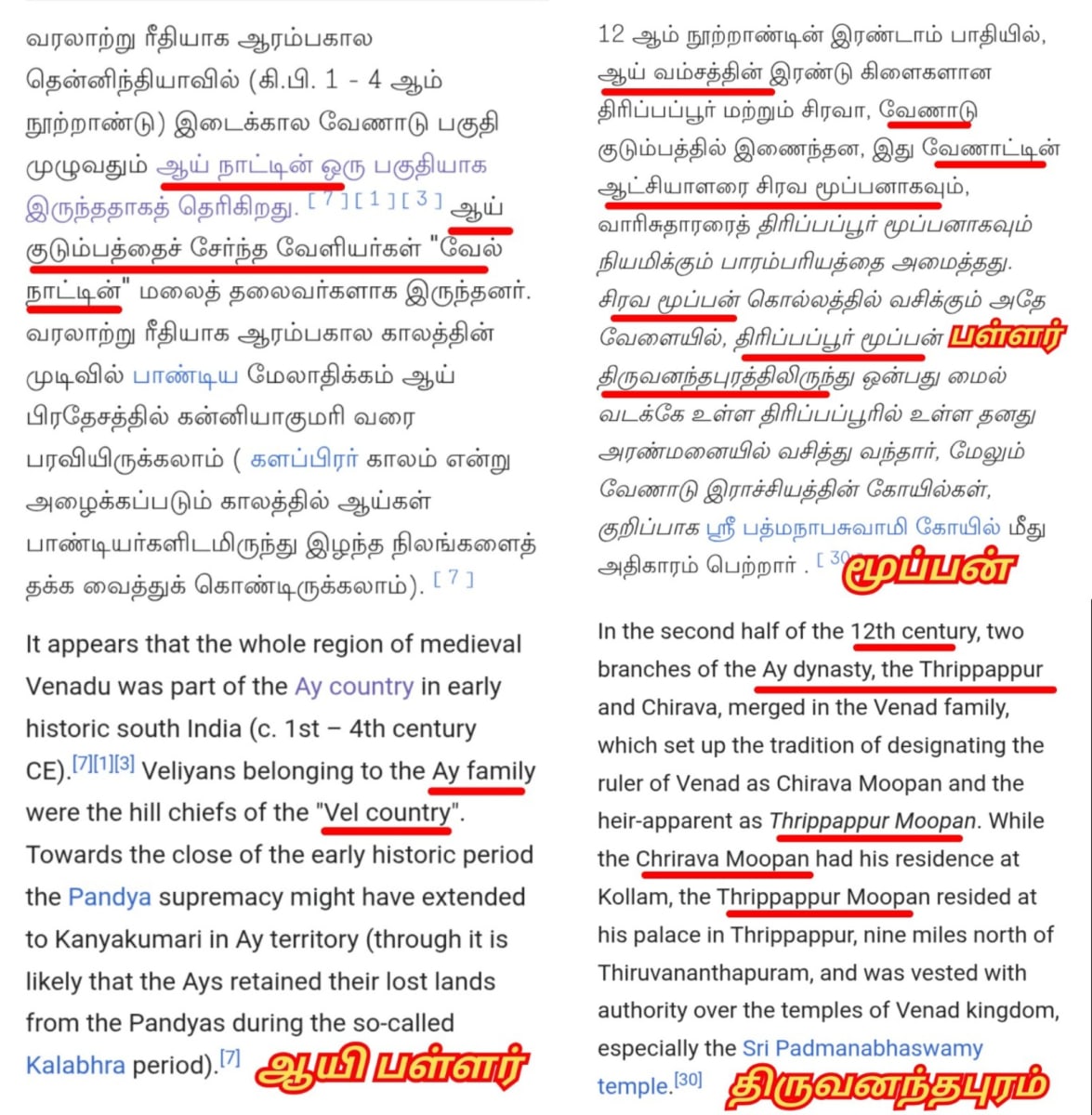 Kerala Pallar Mallar Moopan Ay Warrier Mannadi | கேரளா பள்ளர் மள்ளர் ஆயி மூப்பர் மூப்பன் வாரியர் மண்ணாடி