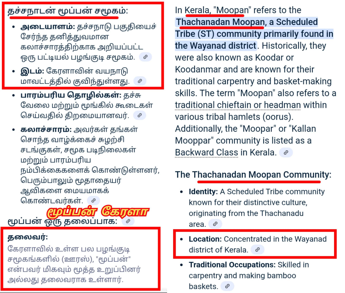 Kerala Pallar Mallar Moopan Ay Warrier Mannadi | கேரளா பள்ளர் மள்ளர் ஆயி மூப்பர் மூப்பன் வாரியர் மண்ணாடி
