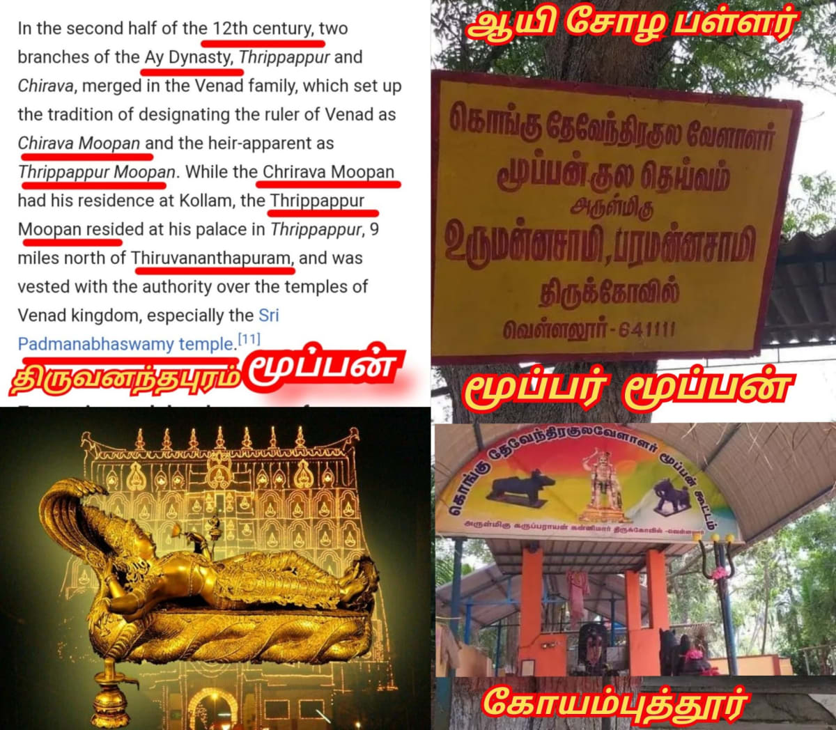 Kerala Pallar Mallar Moopan Ay Warrier Mannadi | கேரளா பள்ளர் மள்ளர் ஆயி மூப்பர் மூப்பன் வாரியர் மண்ணாடி