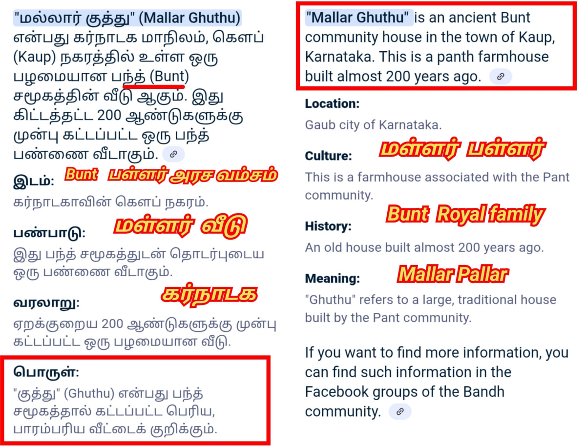 Karnataka Pallar Mallar Shetty Pandian Pandiyar | கர்நாடக மள்ளர் பள்ளர் பாண்டியர் செட்டி பாண்டியன்