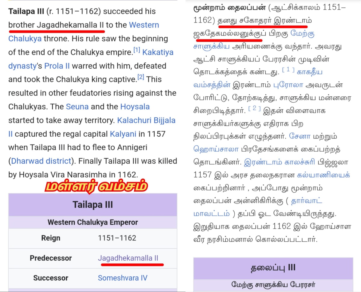 Karnataka Chalukya Ganga Kingdom Pallar Mallar | கர்நாடக சாளுக்கிய கங்கர் அரச வம்சம் பள்ளர் மள்ளர்