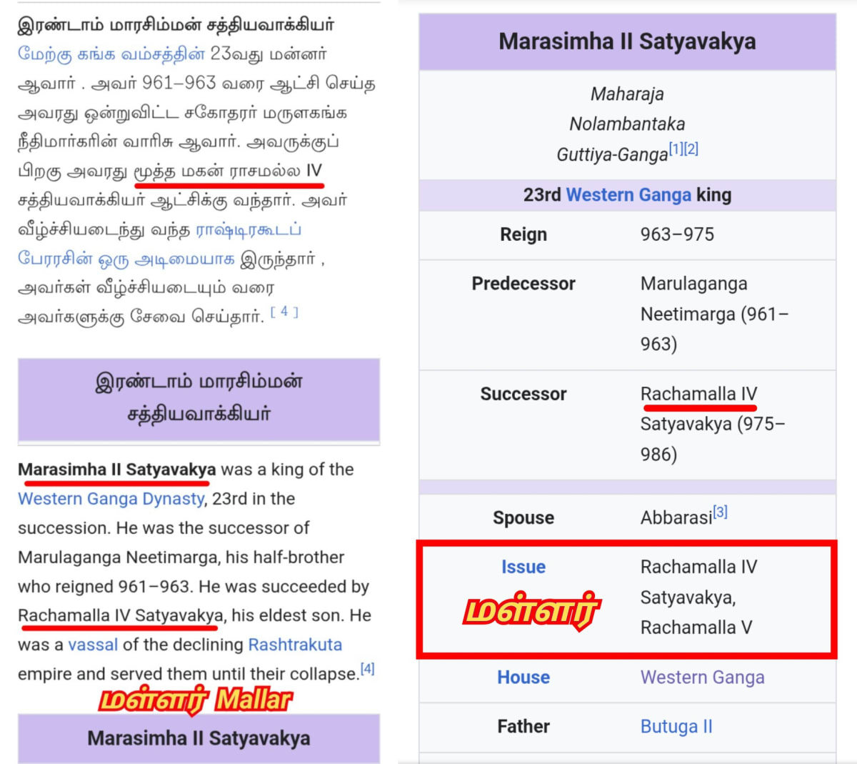 Karnataka Chalukya Ganga Kingdom Pallar Mallar | கர்நாடக சாளுக்கிய கங்கர் அரச வம்சம் பள்ளர் மள்ளர்