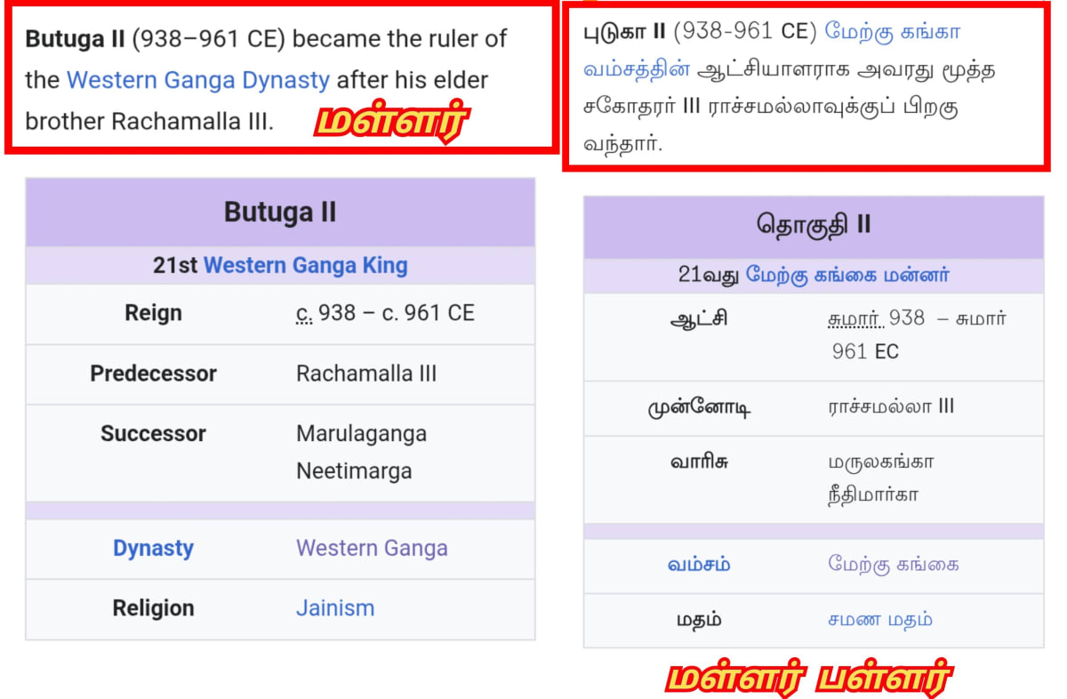 Karnataka Chalukya Ganga Kingdom Pallar Mallar | கர்நாடக சாளுக்கிய கங்கர் அரச வம்சம் பள்ளர் மள்ளர்