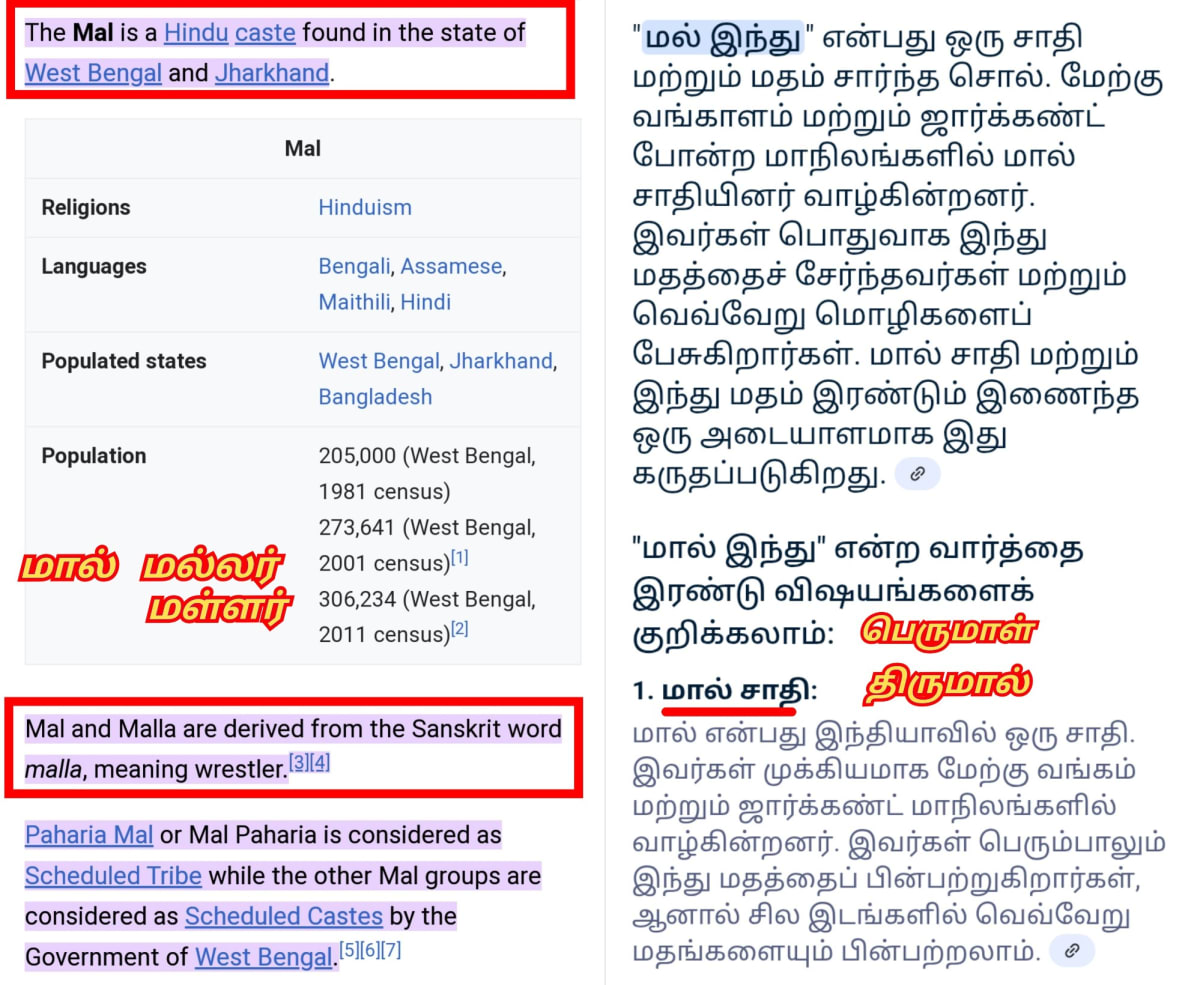 West Bengal Kingdom Mal Malla Mallar Thirumal Perumal | மேற்கு வங்காளம் மால் திருமால் பெருமாள் மள்ளர் பள்ளர் அரச வம்சம்