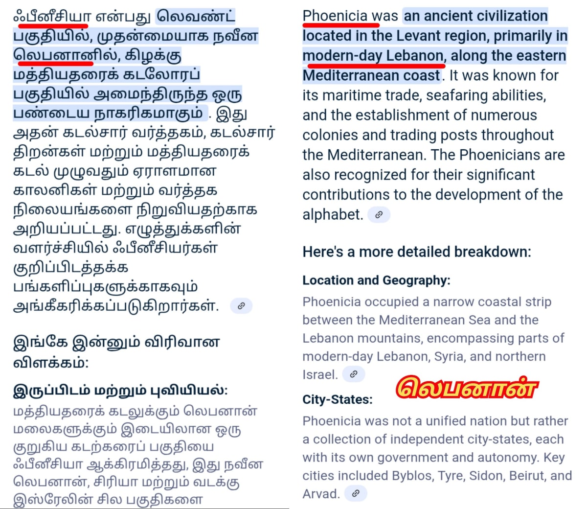Lebanon Pallar Mallar Phoenician Tamil | லெபனான் பள்ளர் மள்ளர் பொனிசியர்