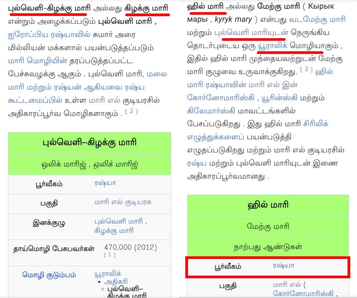Russia Mari Samy Pallar Mallar Ancient Tamil | ரஷ்யா மாரி சாமி மக்கள் பள்ளர் மள்ளர்