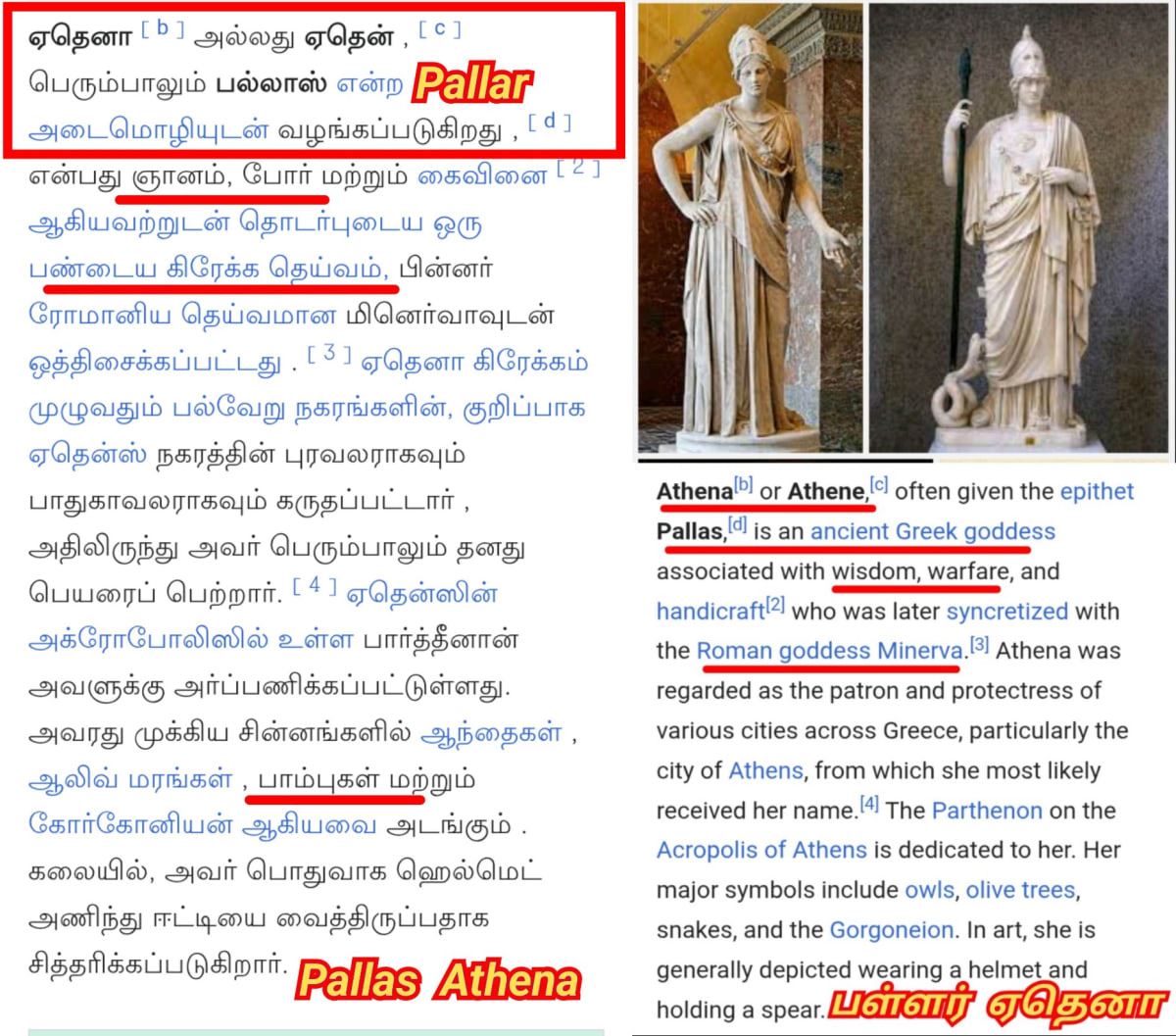 Pallar Athena Greek Greece Pallar Mallar Ancient Tamil | பள்ளர் ஏதேனா கடவுள் கிரேக்கம்