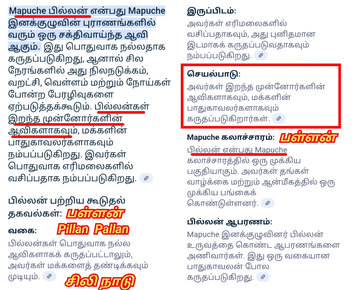 Chile Pallar Mallar South America Ancient Tamil | சிலி நாடு தென் அமெரிக்கா பள்ளர் மள்ளர்