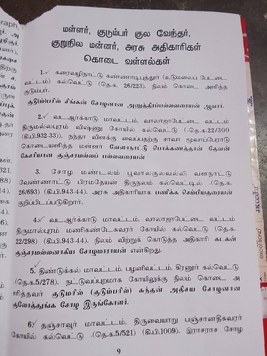 Ancient Inscriptions Mallar Pallar Chera Chola Pandiar | கல்வெட்டுகள் மூவேந்தர்கள் வம்சத்தை சேர்ந்த பள்ளர் மள்ளர்