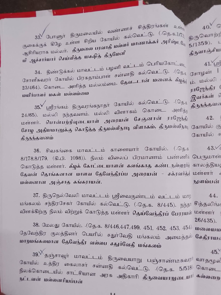 Ancient Inscriptions Mallar Pallar Chera Chola Pandiar | கல்வெட்டுகள் மூவேந்தர்கள் வம்சத்தை சேர்ந்த பள்ளர் மள்ளர்