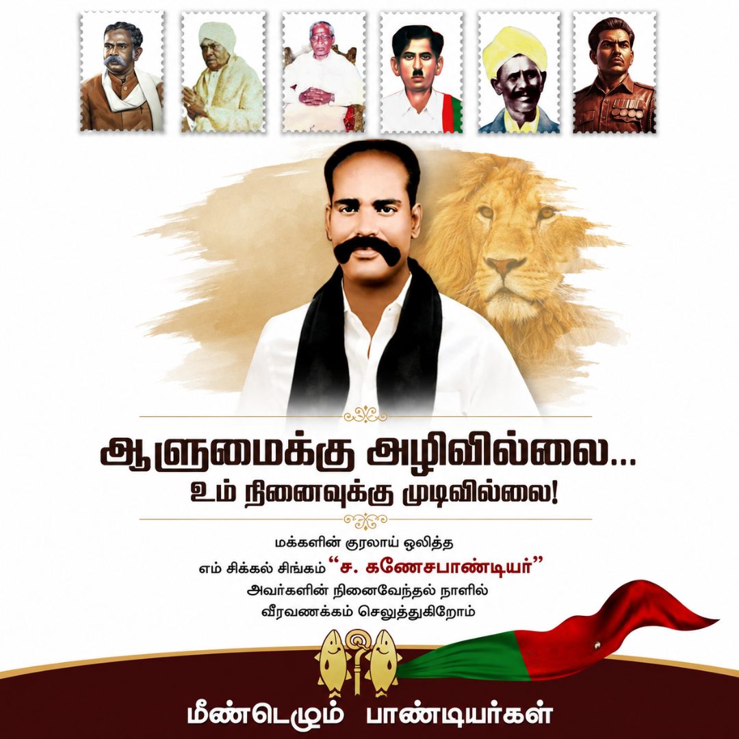 Sikkal singam Ganesha pandiyan | Ganesha pandiyan | Sikkal | Pandiyar | August 9 | Aug 9
