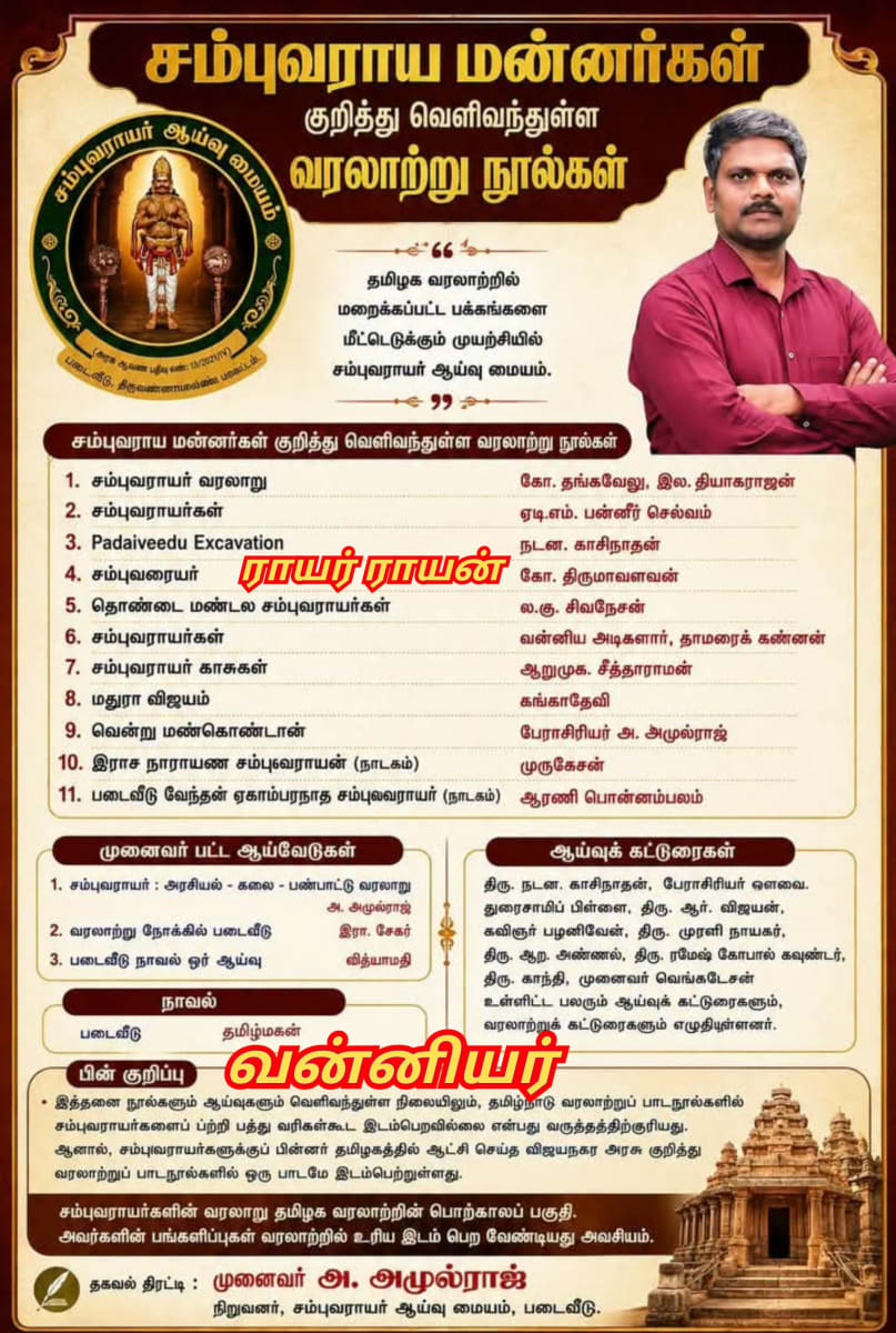 13 Vathu Parimanam Pallavar Rayar Rayan Vanniyar Sampuvarayar Kadavarayar Vanathirayar Kassirayar Pallavarayar | 13 வது பரிமாணம் பல்லவர் ராயர் ராயன் வன்னியர் சம்புவராயர் காடவராயர் வாணதிராயர் கச்சிராயர் பல்லவராயர்