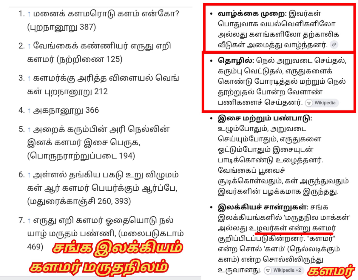 Kalamar Uzhavar Mallar Pallar Maruthanilam | களமர் உழவர் மள்ளர் பள்ளர் மருதநிலம்