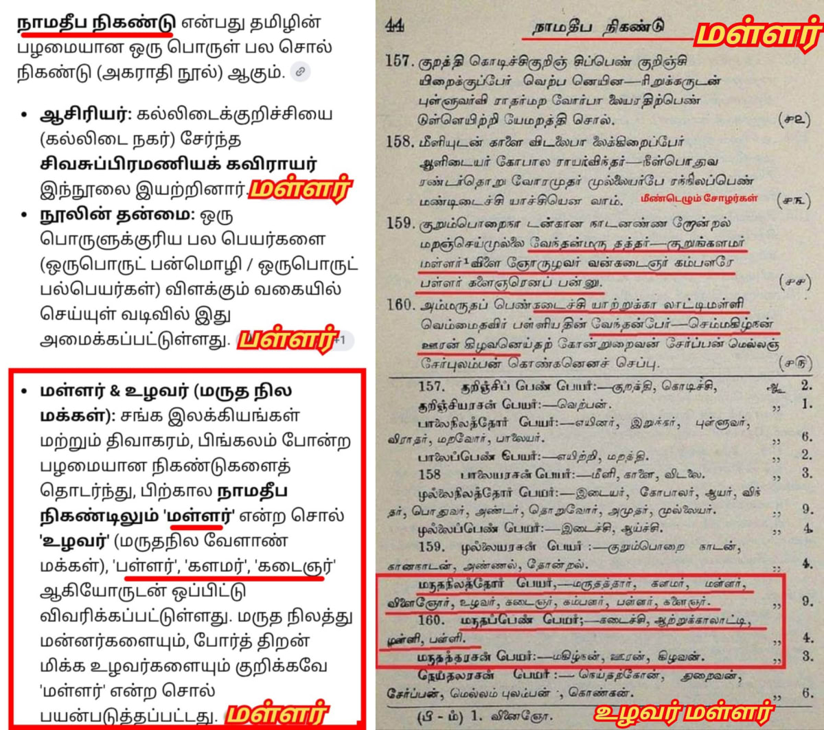 Kalamar Uzhavar Mallar Pallar Maruthanilam | களமர் உழவர் மள்ளர் பள்ளர் மருதநிலம்