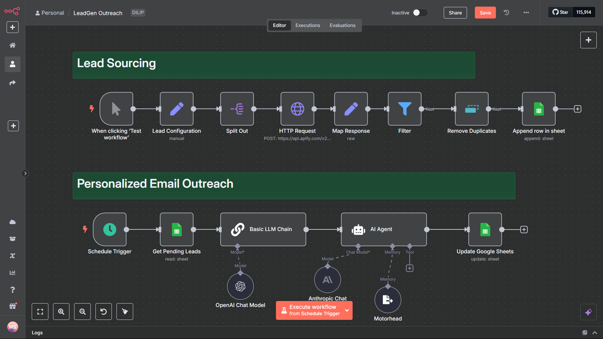 LeadGen Outreach – Automate Lead Sourcing and Emailing in One System